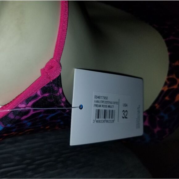 Arena Women's ANIMAL STRIPE BOOSTER BACK ONE PIECE Swimsuit Waterpolo 32 - Picture 3 of 12